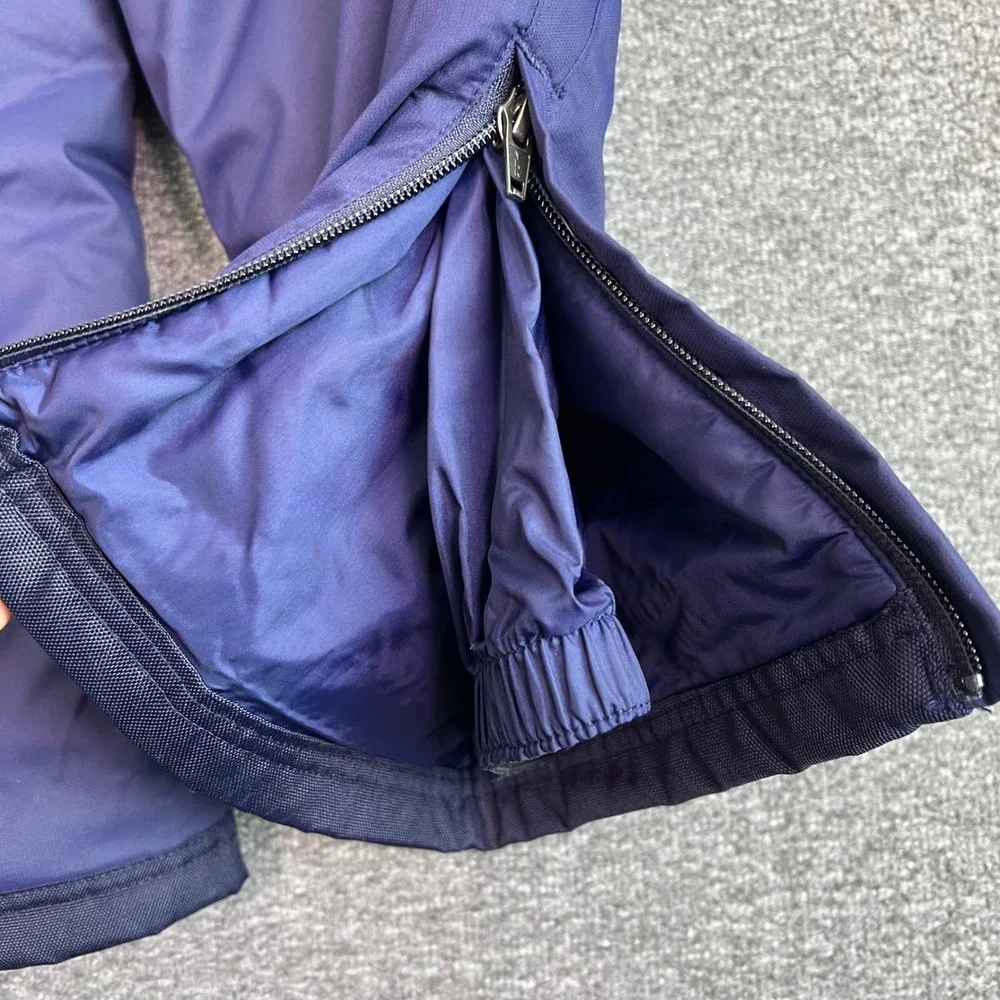 LL Bean‎ Snow Pants Kids Size 6X-7 Navy Blue Thinsulate Insulated Skiing Winter